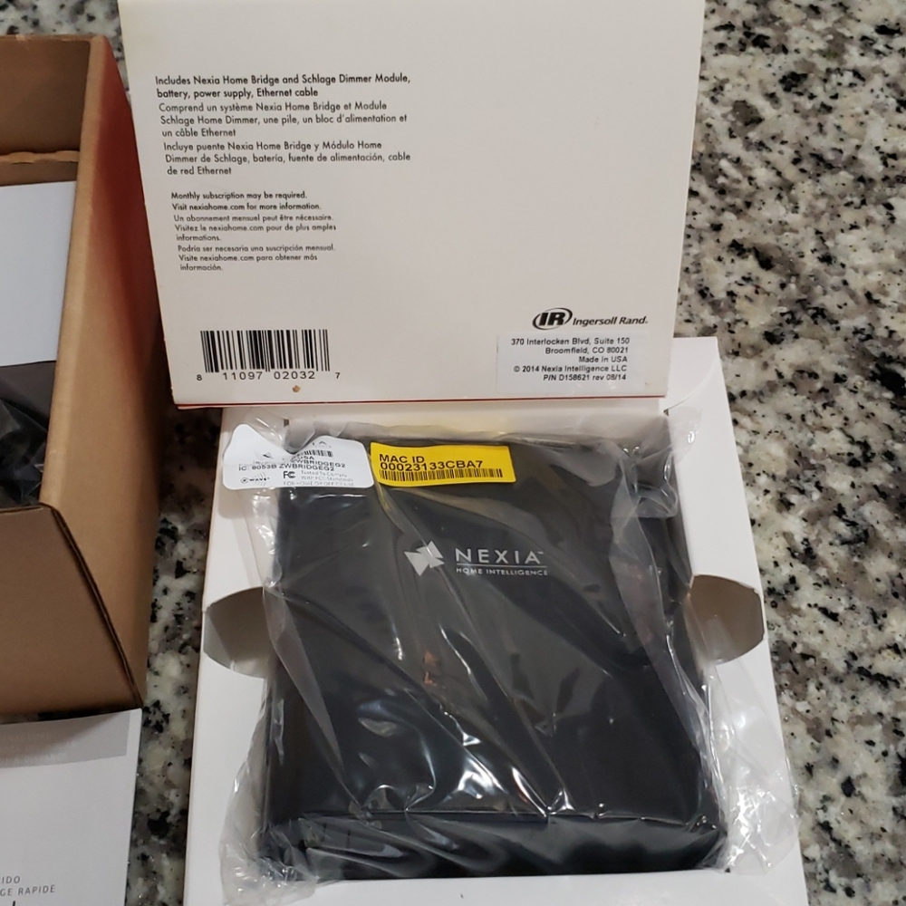 Nexia Home Bridge and SCHLAGE Dimmer BR100 Module